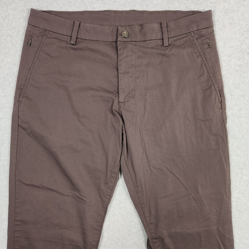 Birddogs Pants 34x32 (Actual 34x30) Brown Lined Chino Stretch Straight Leg